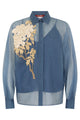 Max Mara Studio Silk Shirt With Embroidery