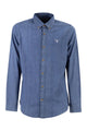 Barbour Cotton Denim Shirt With Button-Down Collar