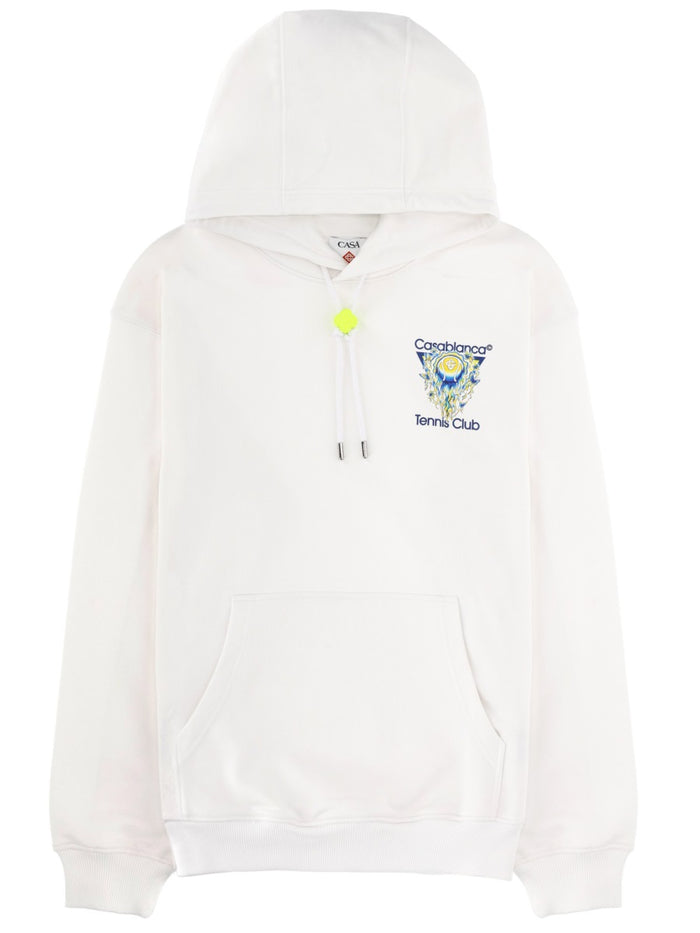 Casablanca White Organic Cotton Sweatshirt