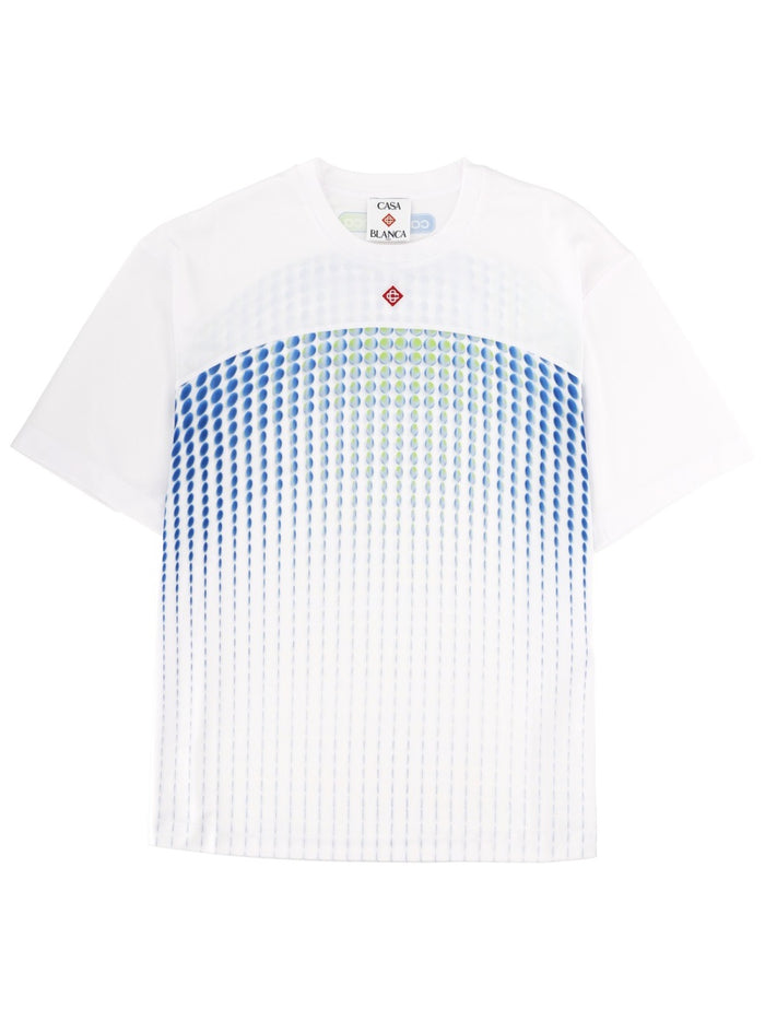 Casablanca White Polyester Viscose T-Shirt