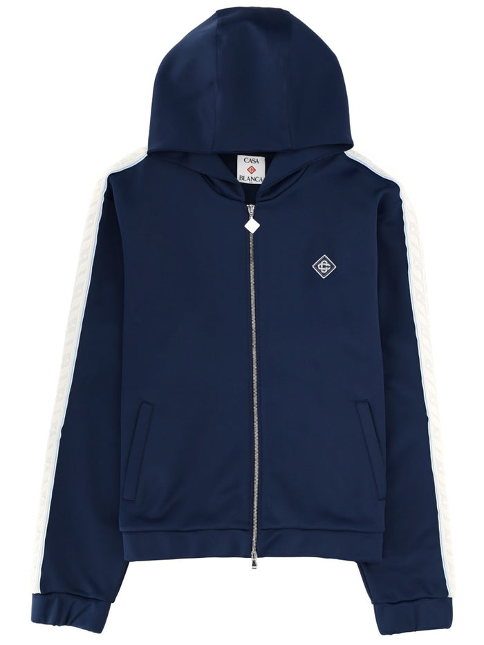 Casablanca Blue Polyamide-Cotton Jacket