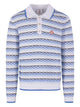 Casablanca Striped Logo-Appliqué Polo Shirt