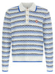 Casablanca 'Tuck Stitch Long Sleeve' Polo Shirt