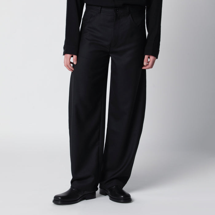 Séfr Black Wool-Blend Trousers