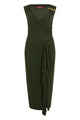 Max Mara Studio Long Dress With Draping