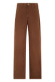 Max Mara Studio Straight Leg Pants In Cotton
