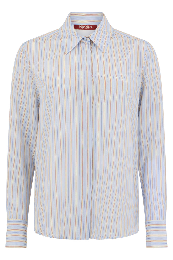 Max Mara Studio Silk Striped Shirt