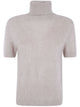 Seventy Cashmere Short Sleeves Turtle Neck Sweater