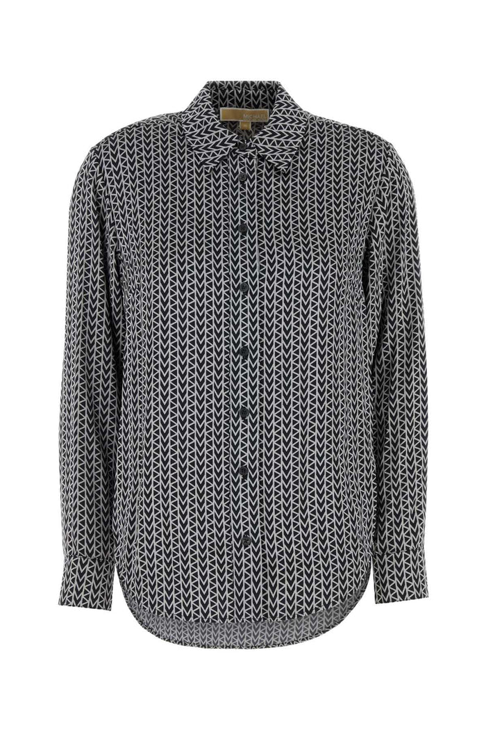 Michael Michael Kors Embroidered Satin Shirt