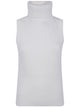 Michael Michael Kors Cotton Sleveless Turtle Neck Sweater