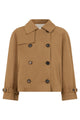 S Max Mara Double-Breasted Jacket In Cotton And Polyester Blend