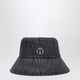 Moncler Rick Owens Black Quilted Hat With Logo Patch