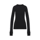Moncler Rick Owens Black Cotton Knitted Girder T-Shirt