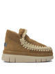 Mou Beige Sheepskin Ankle Boots