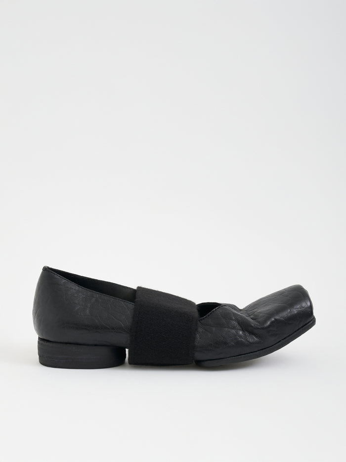 Uma Wang Leather Strap Ballerina