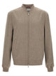 Brunello Cucinelli Light Flannel Bomber Jacket