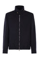 Brunello Cucinelli Virgin Wool Bomber Jacket With Stand Collar