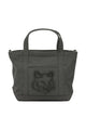 Maison Kitsuné Blue Cotton Handbag
