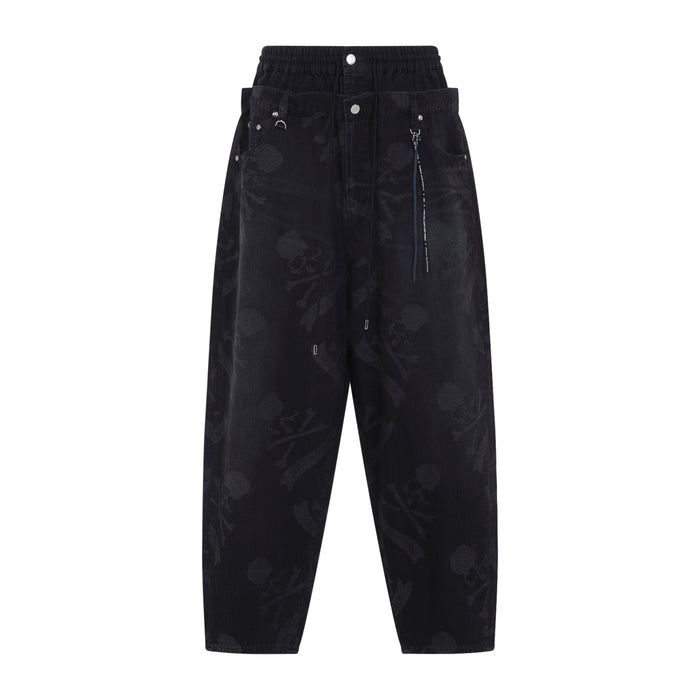 Mastermind Japan Aloha Wide Fit Easy Denim Pants