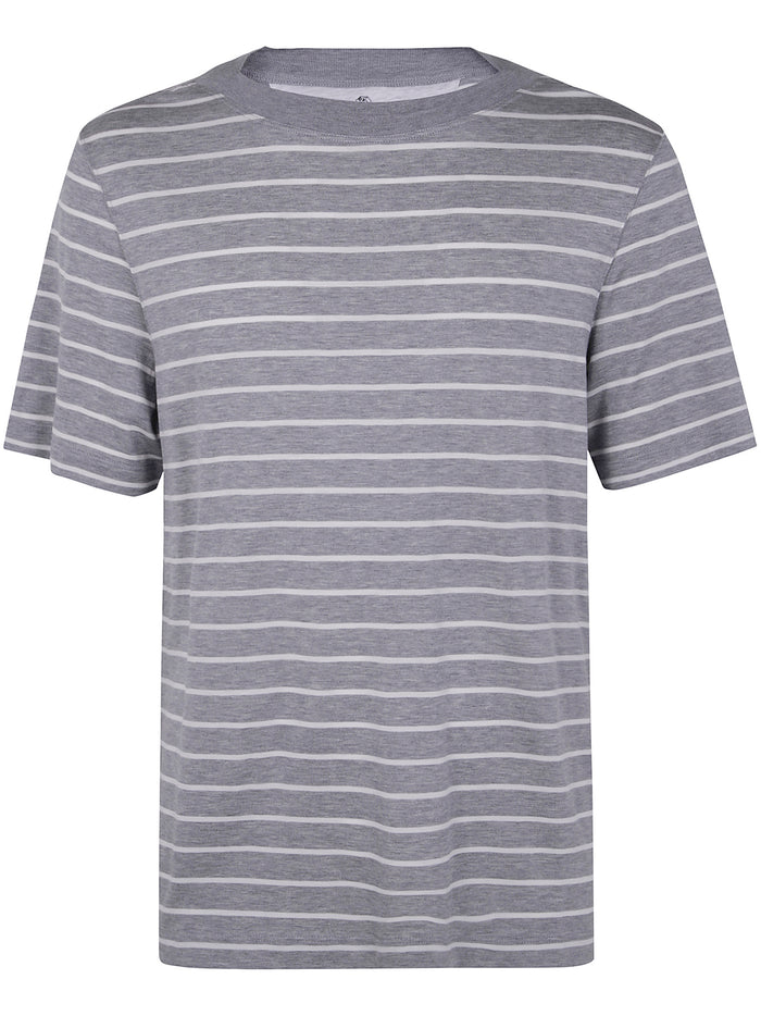 Brunello Cucinelli Classic Stripes Tee Shirt