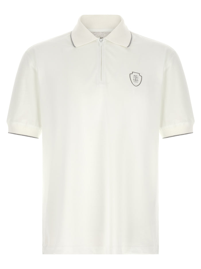 Brunello Cucinelli Techno Piquet Polo Shirt