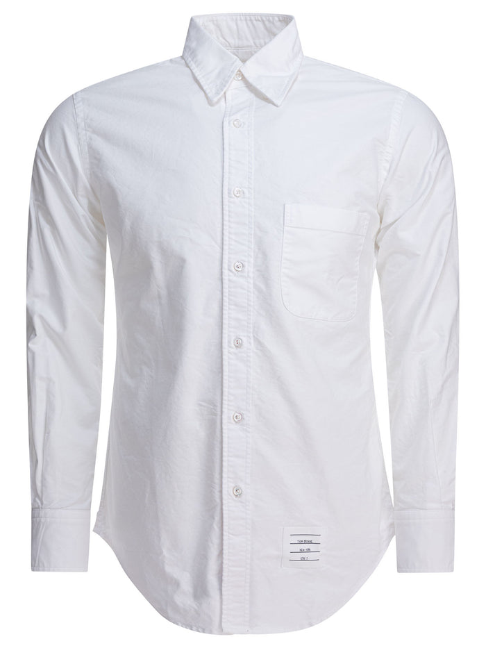 Thom Browne White Cotton Shirt