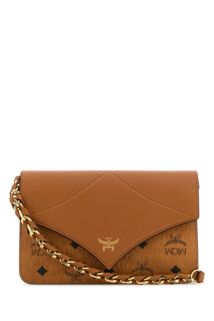 Mcm Printed Canvas Diamond Crossbody Bag
