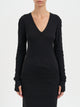 Thom Krom V-Neck Cotton Top