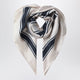 Max Mara Square Printed Silk Twill Scarf In Navy Blue