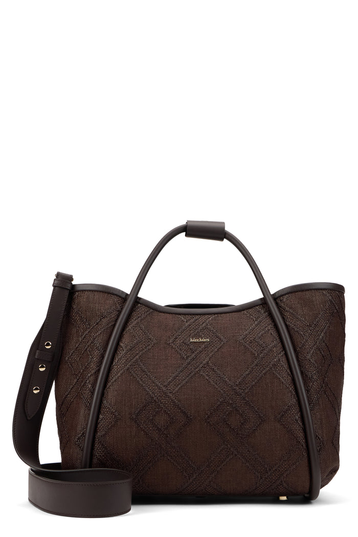 Max Mara Marine Bag In Diamond Mat