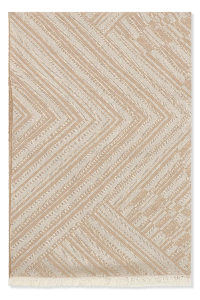Max Mara Wool And Silk Jacquard Shawl