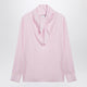 Max Mara Pink Blouse In Silk Charmeuse