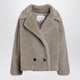 Max Mara Sand-Coloured Teddy Coat In Alpaca And Cashmere