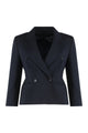 Max Mara Crop Blazer In Wool Fabric
