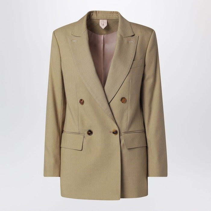 Max Mara Camel Woolblend Doublebreasted Jacket