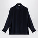 Max Mara Navy Blue Silk Shirt