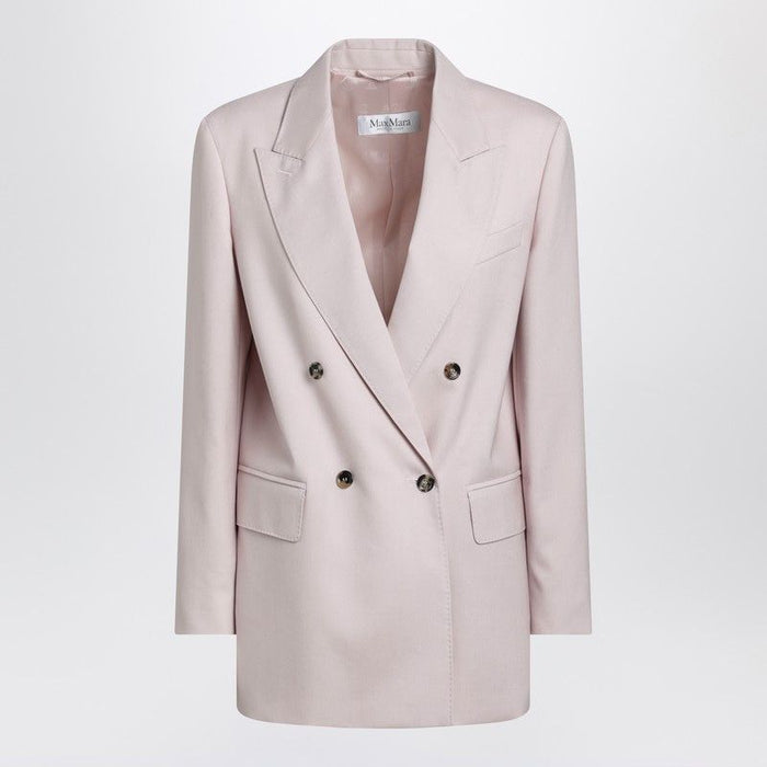 Max Mara Dusty Beige Doublebreasted Woolblend Jacket