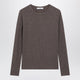 Max Mara Long-Sleeve T-Shirt In Dark Khaki Jersey