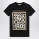 Max Mara Black Cotton Jersey Tshirt With Front Print