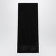 Max Mara Long Sheer Net Cotton Skirt In Black