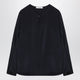 Max Mara Midnight Blue Silk-Blend Blouse