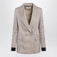 Max Mara Oversized Linen And Organza Blazer In Pink