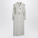 Max Mara Sandcoloured Doublebreasted Duster Coat In Linen Drill