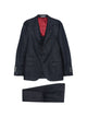 Brunello Cucinelli Navy Blue Silk Blend Suit