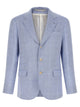 Brunello Cucinelli Linen And Wool Chevron Blazer