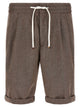 Brunello Cucinelli Linen And Wool Bermuda Shorts