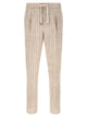 Brunello Cucinelli Striped Linen Trousers
