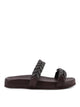Brunello Cucinelli Leather Sandals With Braided Monile Detail