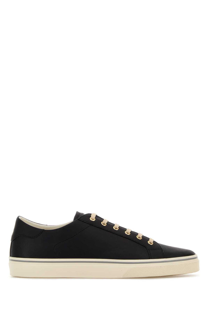 Brunello Cucinelli Black Leather Sneakers
