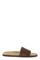 Brunello Cucinelli Flat Suede Sandals